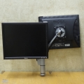 Spacedec Dual LCD Monitor Stand / Arm Mount w Swivel Adjust